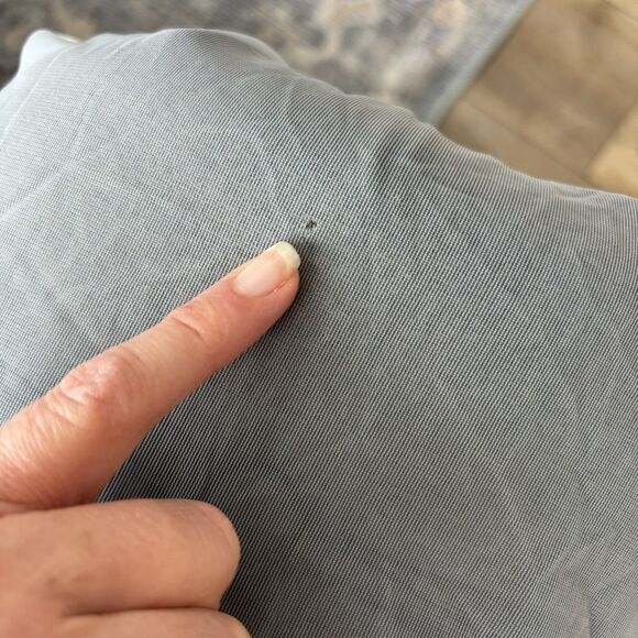 Vtg Lisette Lingerie Blue Lace Chiffon Robe Sz Med Peignoir Negligee Sheer Lace - Picture 13 of 13